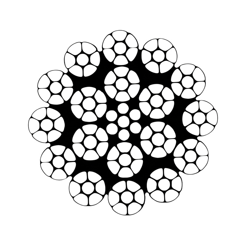 18×7 at 18×19 Steel Wire Rope ISO 2408 Class – Non-Rotating Rope