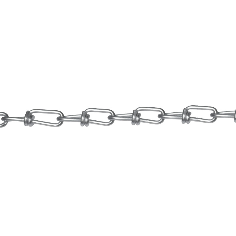 Maliwanag na Zinc Plated Double Loop Chain